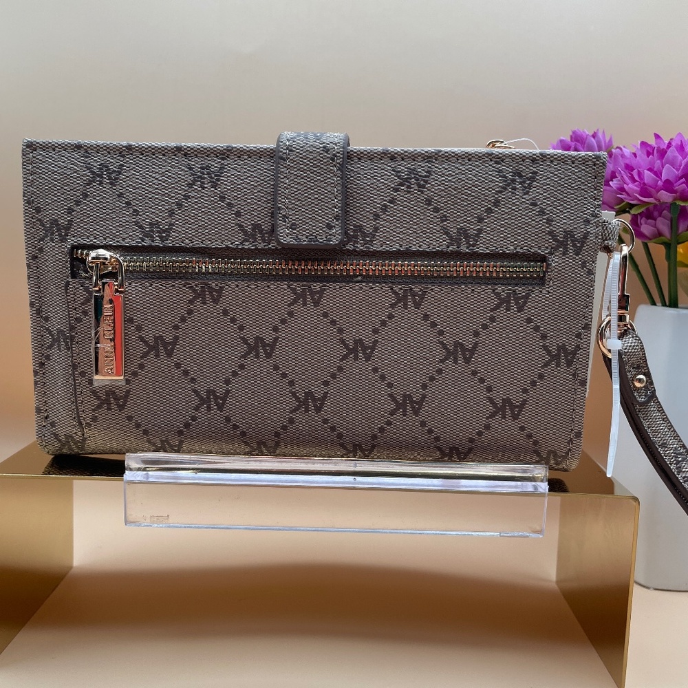 Anne Klein Logo Wristlet, Sesame Color, Full-Sized Wallet NWT - Picture 14 of 14